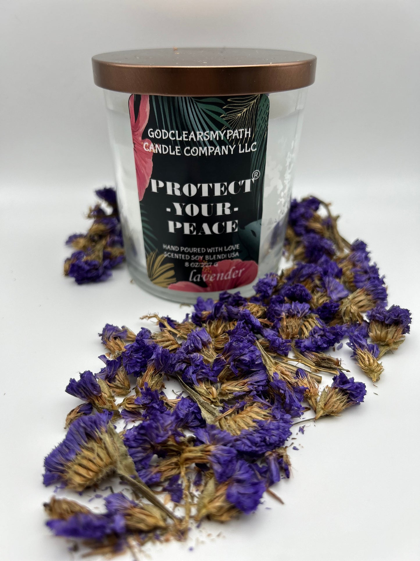 LAVENDER SCENTED SOY BLEND CANDLE 12oz