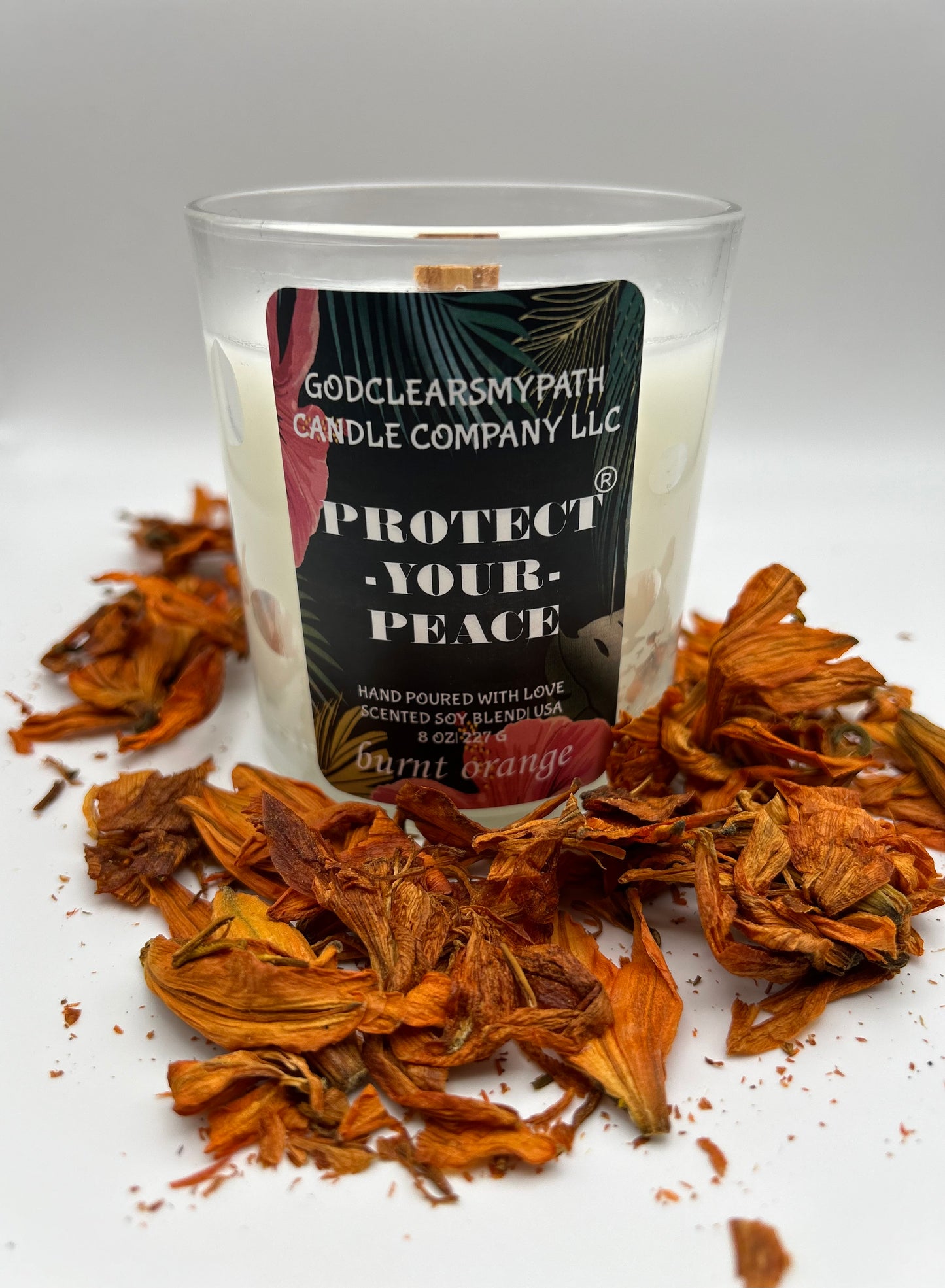 BURNT ORANGE SCENTED SOY BLEND CANDLE 12oz