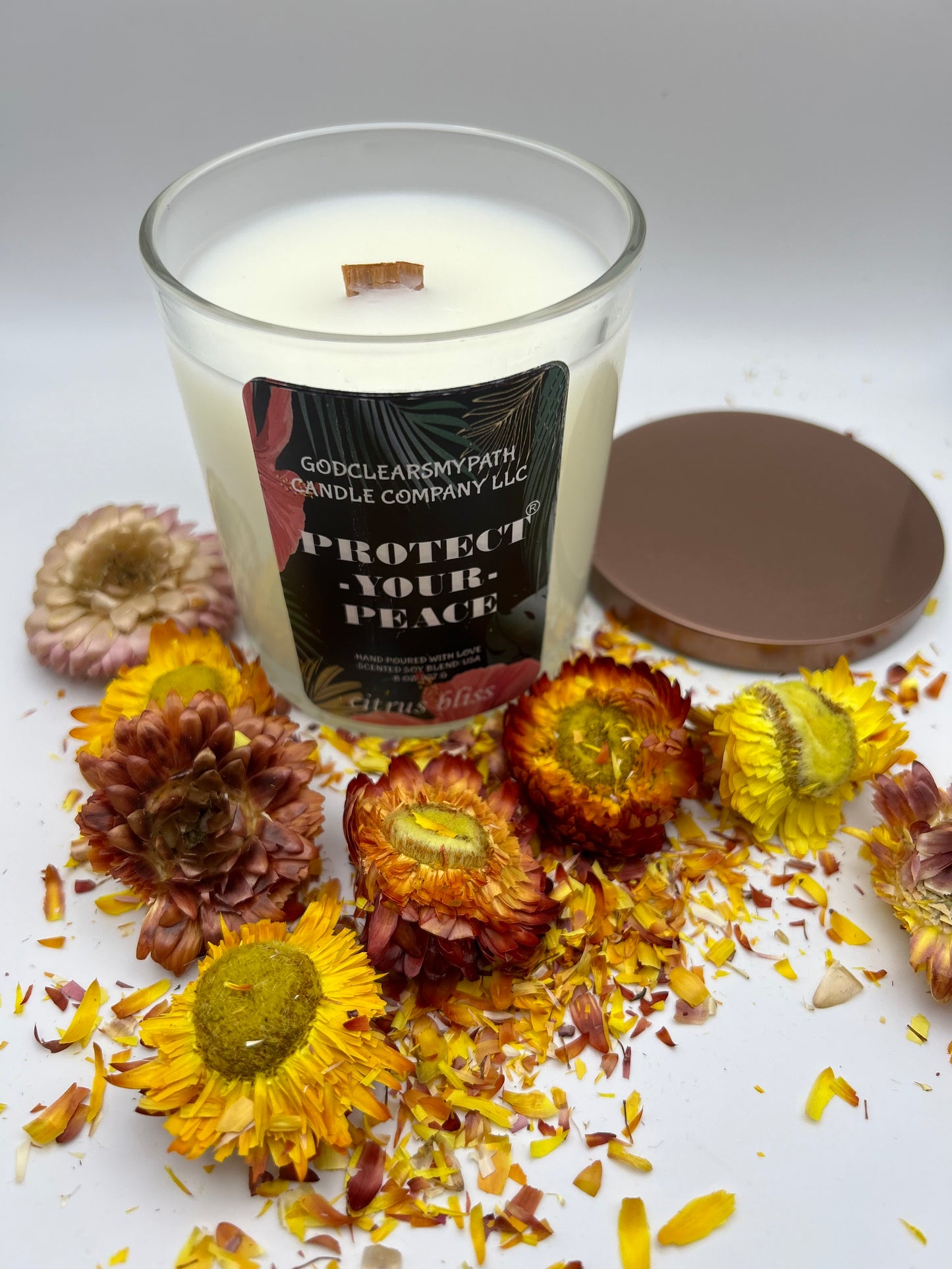 CITRUS BLISS SCENTED SOY BLEND CANDLE 12oz