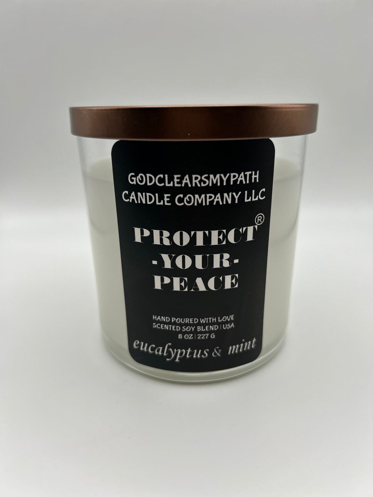 EUCALYPTUS & MINT SCENTED SOY BLEND CANDLE 12oz